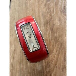Denacci Y2K Red Metallic Wide Watch Deadstock